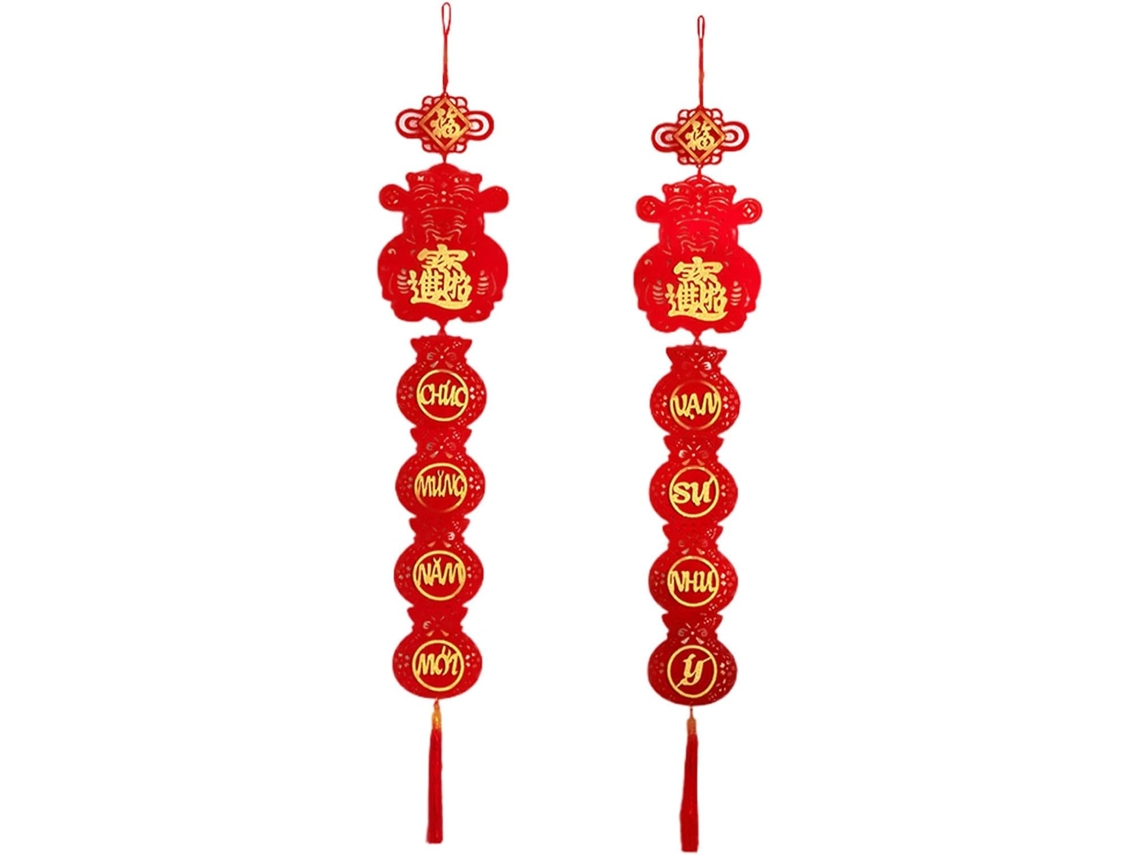 Ano Da Serpente, Decoração Com Dístico Chinês, Ornamentos Em Dístico |