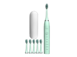 Escova De Dentes Elétrica Com 6 Cabeças De Escova, Estojo Para Escova De Dentes, 5 Modos De Limpeza, Temporizador Inteligente De 20 Velocidades,