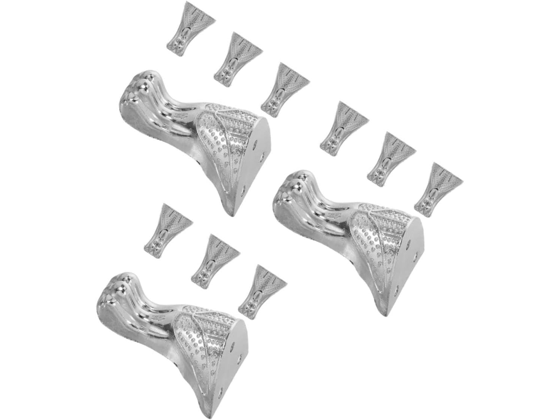 Tehaux Conjunto De 12 Pés Apoio Canto Para Móveis Retrô, Estilo Antigo, Para Caixas De Joias E Armários