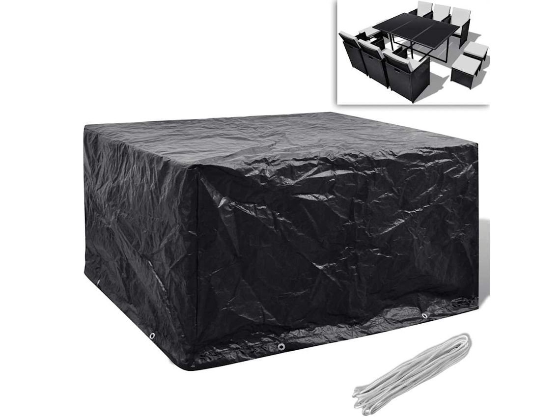 Vidaxl Capa Para Mobiliário De Jardim Com 8 Ilhós 172x113x73 Cm