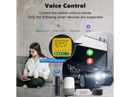 Controlador inteligente de porta de garagem YURU Zigbee com app e voz