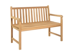 Vidaxl Banco De Jardim 114 Cm Madeira De Teca Maciça