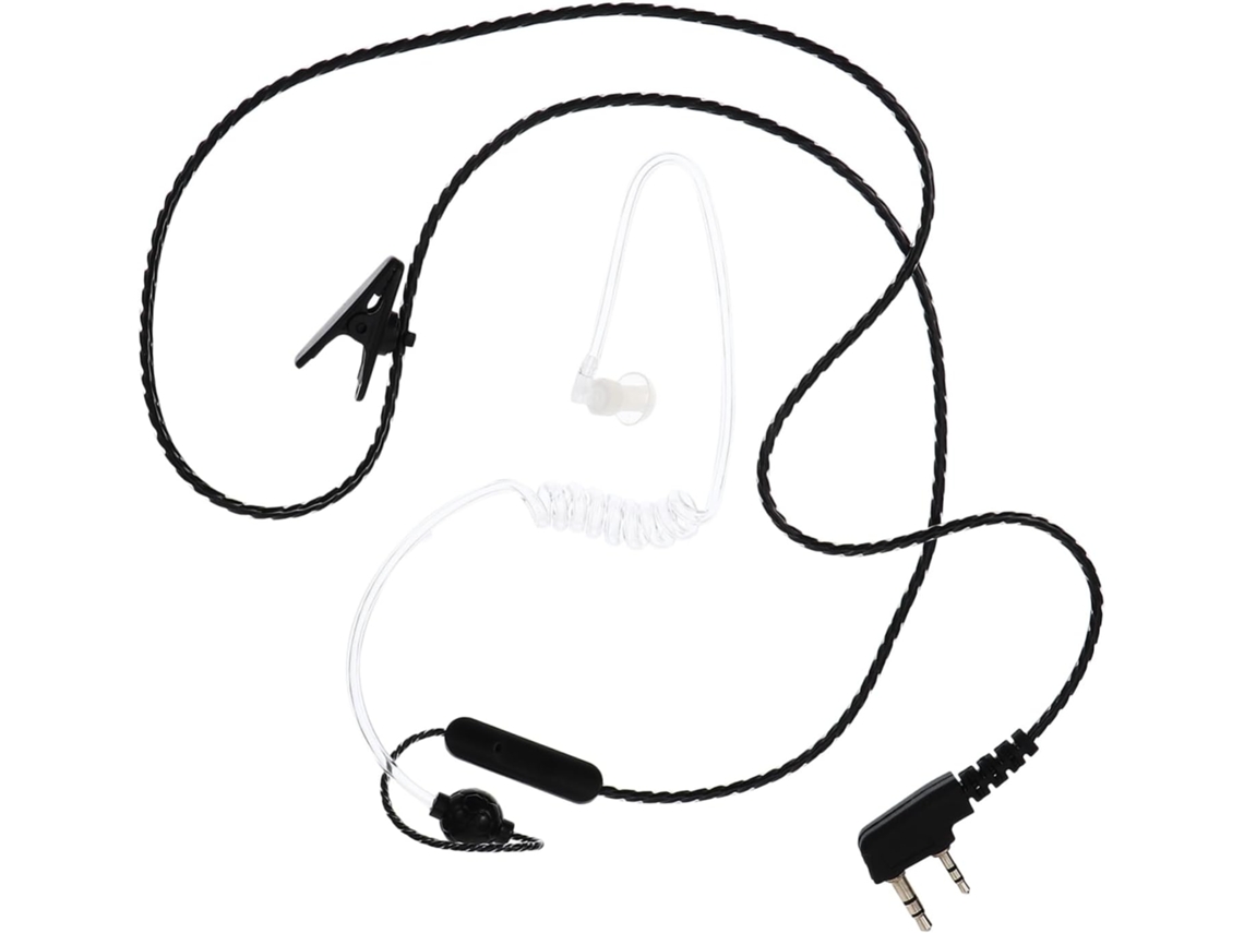 Fone De Ouvido Mono Com Tubo Livre Para E Design Gancho Orelha, Rádios
