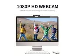 Webcam Full Hd 1080p Com Microfone Para Laptop/desktop