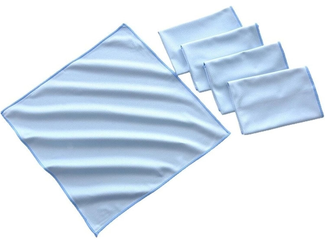 Conjunto De 6 Panos Microfibra Para Limpeza Vidros, Sem Manchas E