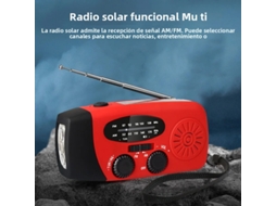 Rádio Portátil Multifuncional Com Manivela