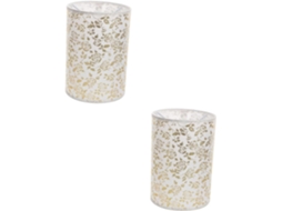 Conjunto De 2 Cúpulas Decorativas Para Abajures De Mesa, Iluminação Residencial Pequena.