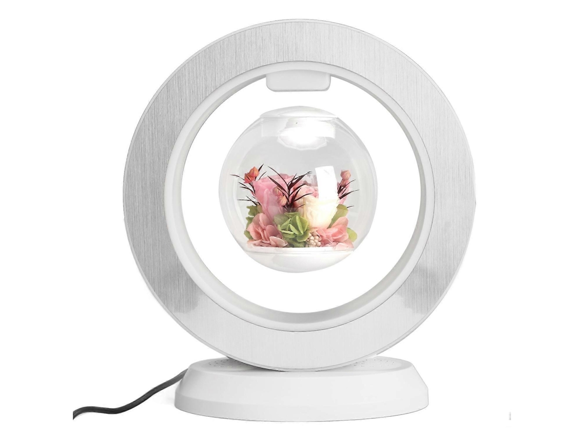 Alto Falante Bluetooth Levitating Light Luxury O Shape Forever Flowers Alto Falante Flutuante Magnético Com Led Yunzii