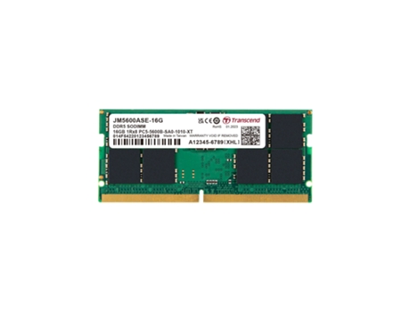 Memória RAM DDR5 TRANSCEND 1058 (16 GB - 5600 MHz - 46.0)