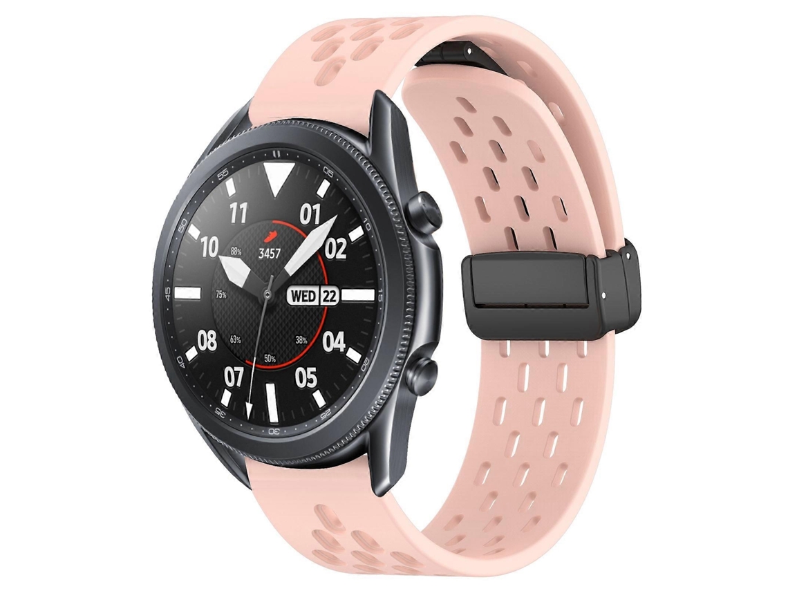 Pulseira De Silicone Dobrável De 22 Mm Com Fecho Magnético