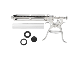 Seringa Veterinária Primerox Contínua Ajustável 50ml de Inox para Vacinação