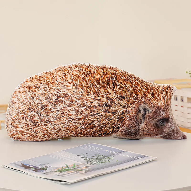 Almofada Decorativa 3d com Estampa de Ouriço , Ideal para Sofá Ou Quarto. MDUG (40x36 Cm)