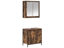 Conjunto de Móveis para Banheiro, 2 Peças, Madeira Carvalho Fumado MAISON EXCLUSIVE