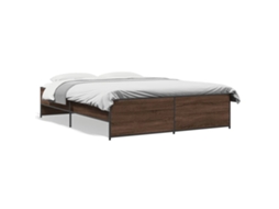 Estrutura de Cama 140x200cm Derivados Madeira/metal MAISON EXCLUSIVE