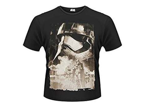 T-Shirt PLASTIC HEAD Star Wars - Captain Phasma Preto (Tamanho: XXL)