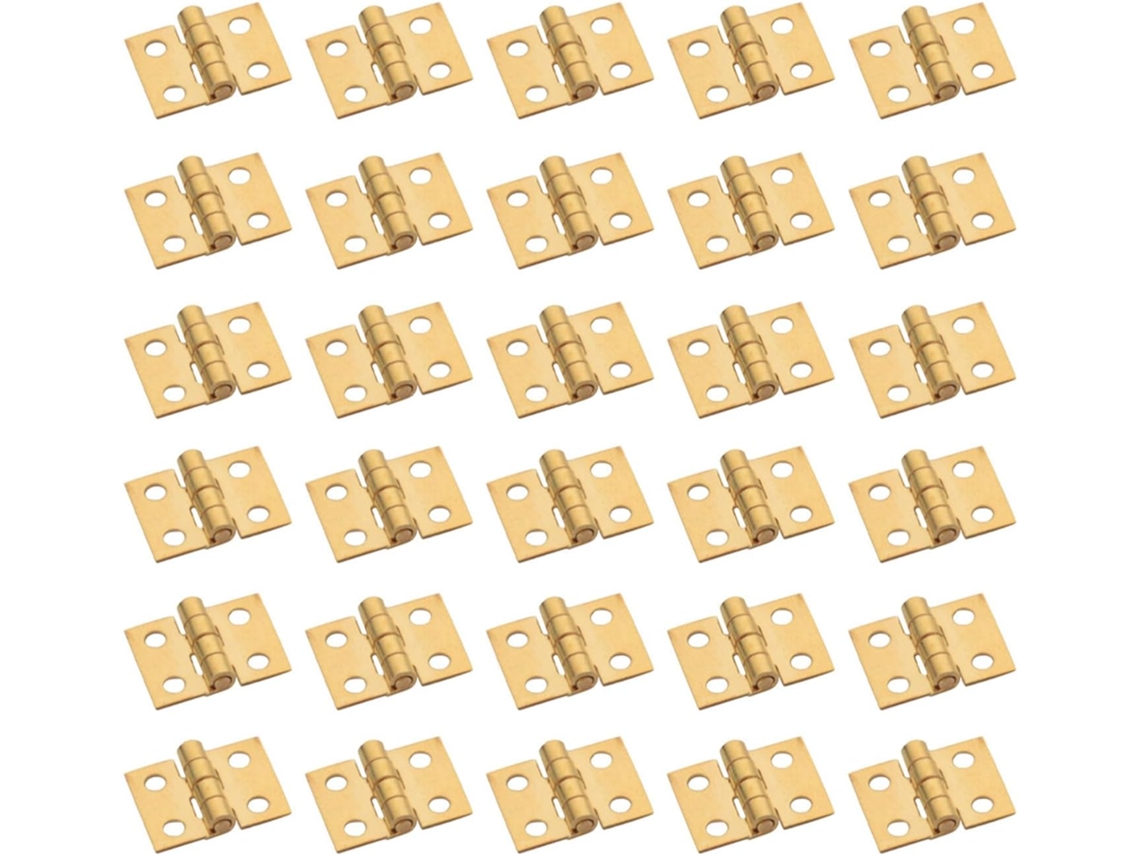 Mini Dobradiças De Cobre Para Caixas, 30 Peças, Estilo Retrô Dourado, Ferragens Decorativas
