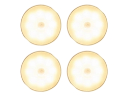 Lurelia Luz Led Para Armário Com Sensor De Movimento, Usb Recarregável, Portátil, Branco Quente Para Cozinha, Mesa De Cabeceira