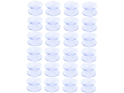 Conjunto De 24 Peças Almofadas Antiderrapantes Transparentes Com Ventosas Duplas Silicone Para Mesas Vidro, Resistentes