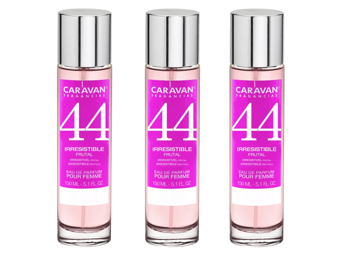 3X Perfume Feminino Nº44 150Ml CARAVAN