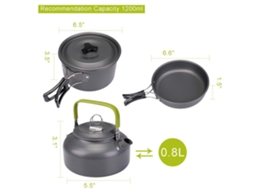 Conjunto de Cozinha Portátil para Campismo e Piquenique