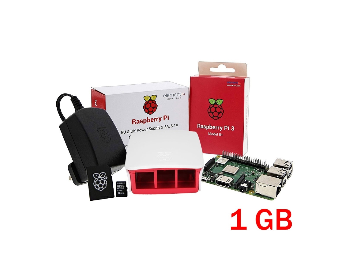 RASPBERRY Pi 3B 1Gb Kit Msdboxcharger