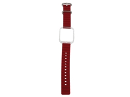 Cinto de Relógio de Silicone com Capa Bumper para Watch Fit 3 Burgundy WINNER