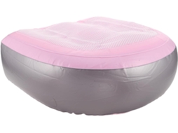 Assento inflável para banheira de hidromassagem com ventosas antiderrapantes e almofada de peso.