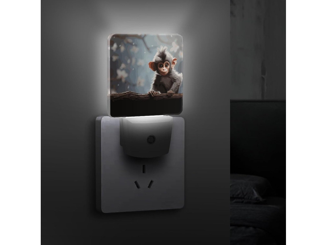 Luz Noturna Led Com Sensor Crepuscular, Eficiente E Decorativa Quarto, Banheiro, Cozinha, Escadas E Corredor