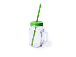 Pote de Vidro com Canudo de 500 Ml DAM