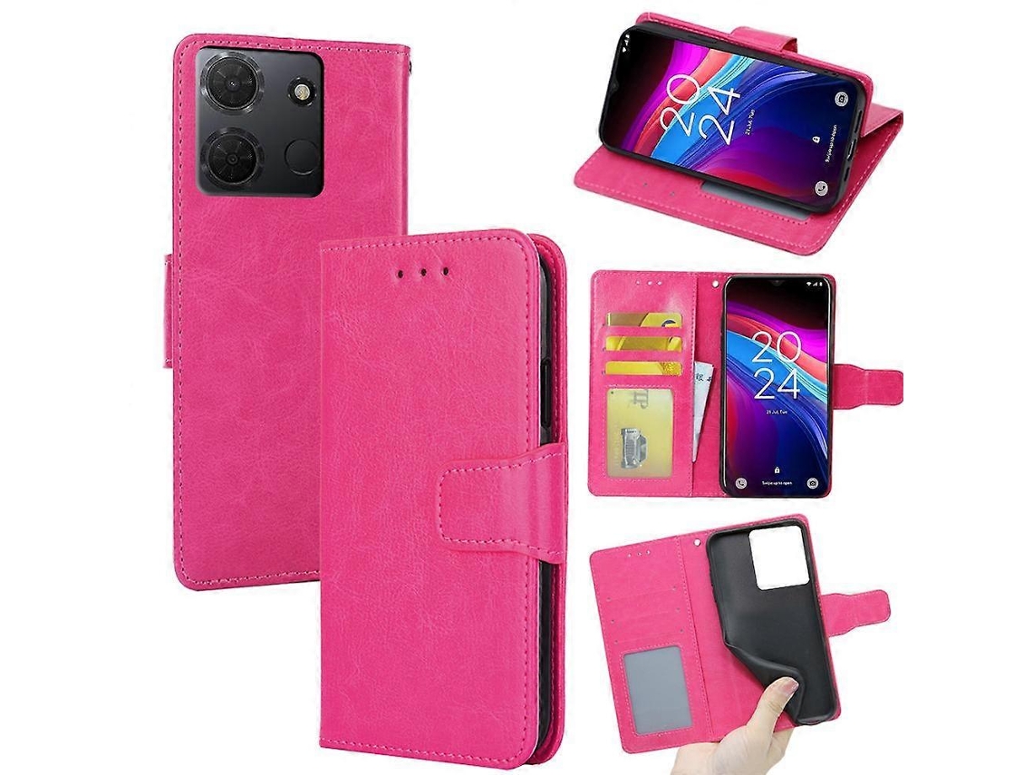 Capa De Celular De Couro Com Textura De Cristal