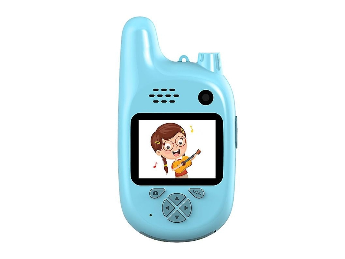 Câmera Walkie Talkie Infantil, Walkie Talkie De Brinquedo Infantil 2 Em 1, Com Câmera De Lente Dupla De 8 Mp Wellngs Aquaforge Slowmoose