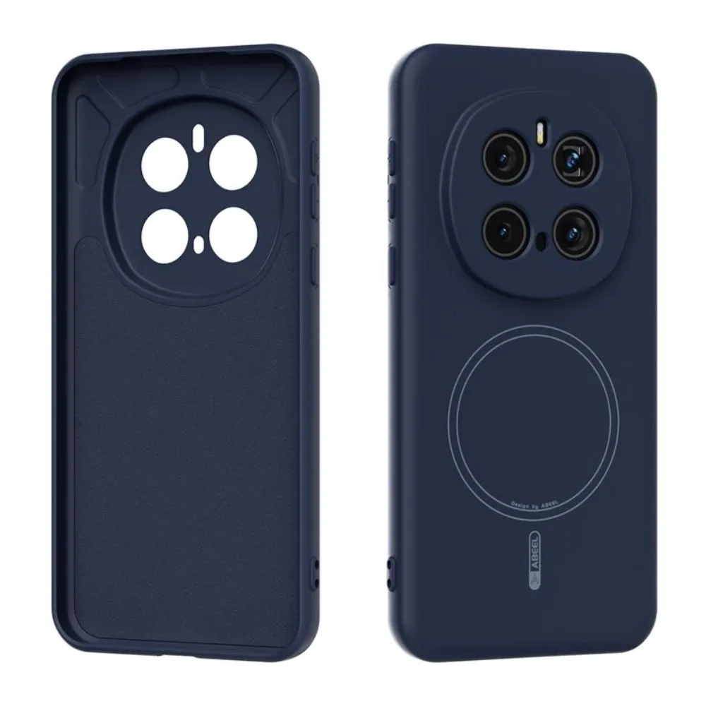 (azul, Honra Magic7) Pele-friendly Toque Macio Silicone Magnético Sucção Telefone Caso, À Prova De Choque, Carregamento Sem Fio