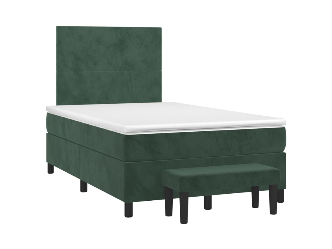Box Spring Bed, Box Spring Beds Vidaxl Verde Veludo (120 X 190 Cm)