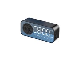 Despertador Bluetooth Alto Falante Inglês Desktop Portátil Bluetooth Cartão Relógio Pequeno Alto Falante