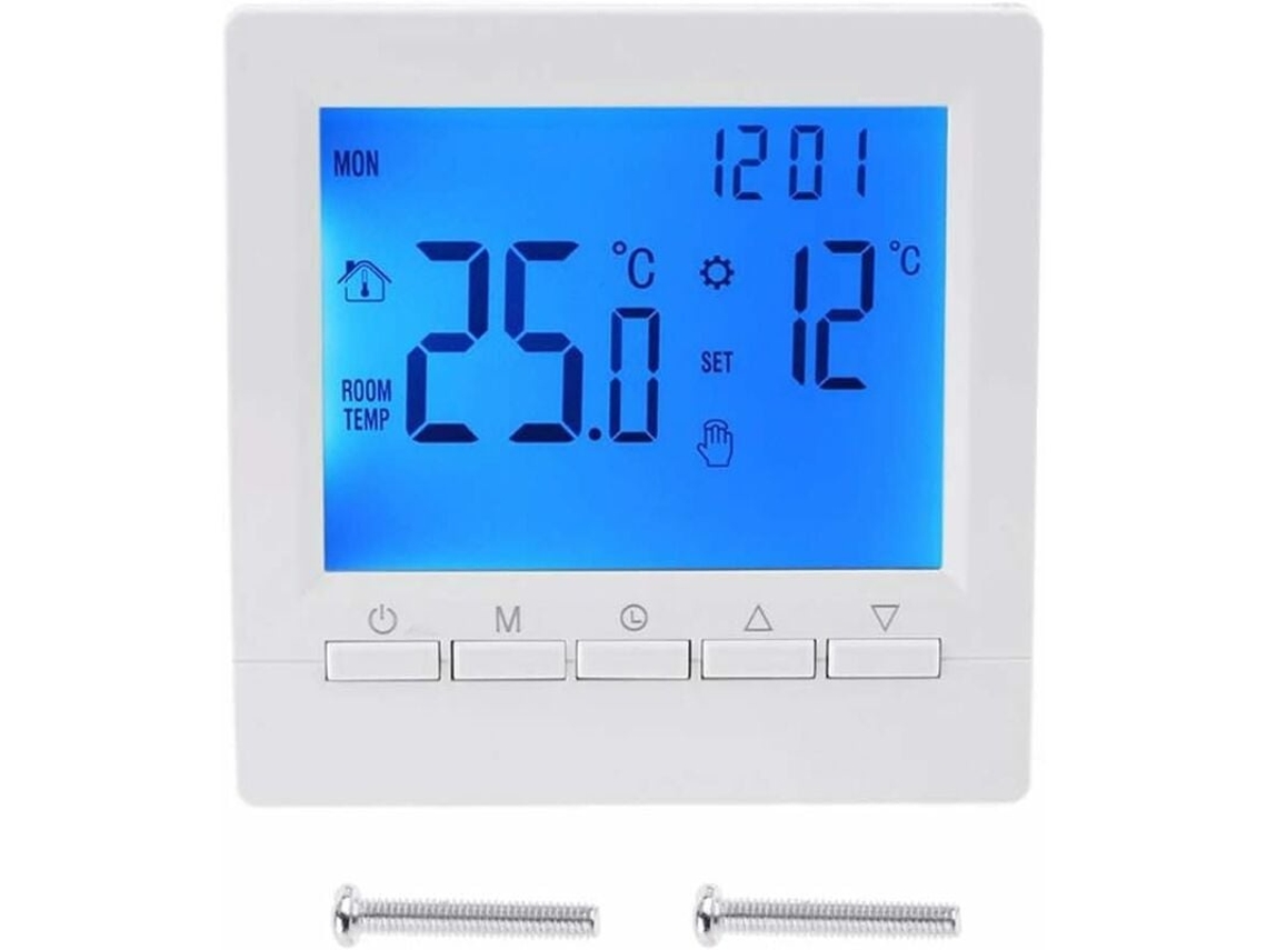 Lurelia Termostato De Parede Inteligente Com Display Lcd Para Aquecimento De Piso Azul B