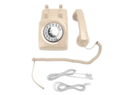 Telefone Fixo Vintage Rotativo Estilo Anos 60