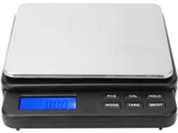 Balança De Cozinha Digital Com Visor Retroiluminado Azul Compacta Cozinhar