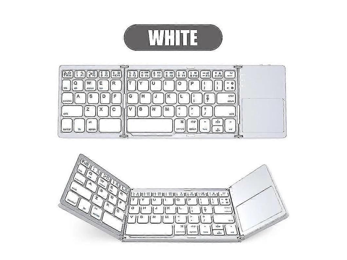 Mini Teclado Dobrável Sem Fio 2026, Teclado Bluetooth Portátil com Touchpad para Windows, Android, Tablets e Ipads. TAISHENGDA