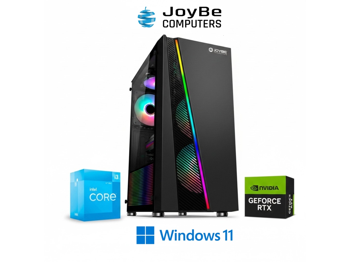 Desktop Gaming Joybe Windows 11 Pro JOYBE COMPUTERS (Intel Core I3 12100 Nvidia Geforce Rtx 5050 Ram 8 Gb 512 Gb Ssd Wifi)