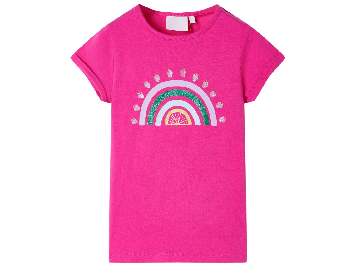 T-shirt De Criança Rosa-escuro 116