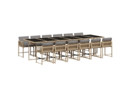 Garden Dining Set, Garden Dining Sets Vidaxl Bege Rattan / Vime (n/a)