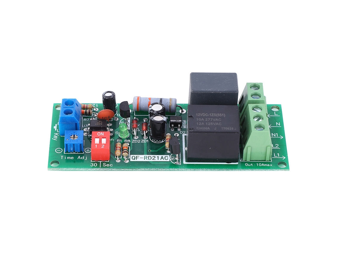 Módulo Relé Com Atraso De Tempo Laxiscreed 100-220v Ac, Temporizador De 0 A 300 Minutos, Função De Desligamento Automático