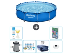 Piscina Bestway Steel Pro Redonda 305x76 Cm 5 peças S228 BESTWAY