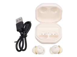 Auriculares Bluetooth Cloudy Mini 5.3 com cancelamento de ruído e estojo de carga branco | S/MARCA