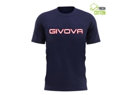 Camiseta masculina de algodão com bolinhas da Givova, tamanho XL