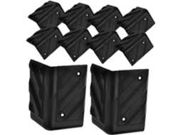 Conjunto De 16 Protetores Canto Para Caixas Som, Em Plástico Resistente, Ideais Para Gabinetes De Áudio Com Design