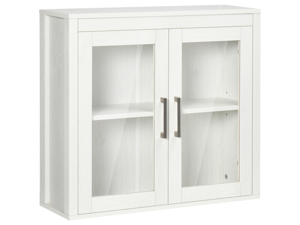 Armário de Banheiro BTFORUS suspenso, vidro, 60x19.5x54cm, branco