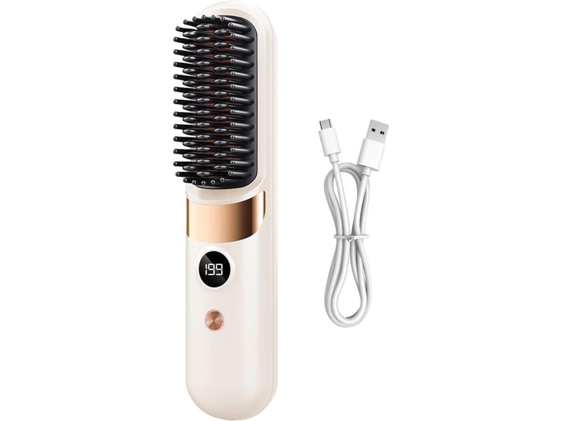 Escova Alisadora De Cabelo Sem Fio
