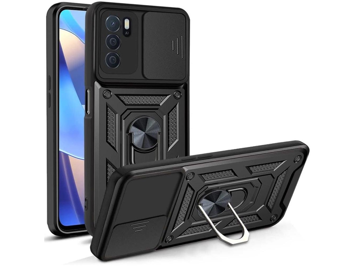 Capa Para Oppo A16 A16s A54s (4g) À Prova De Choque Com Anel De Proteção Para Lente Fanpesp Protetor De Tela Para Celularvayotoy