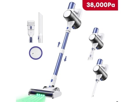 ULTENIC Aspirador de Vassoura Sem Fio U10 U 450W 38000Pa Autonomia 40 Min Tubo Telescópico Escova Antiácaro